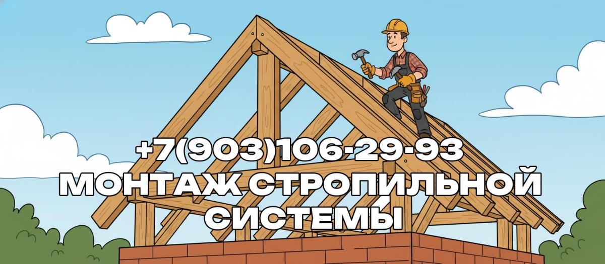 Строительство монтаж и возведение стропил кровли в Раменском районе